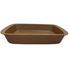 Assadeira De Porcelana 34cm Tango 2 Litros Marrom Oxford