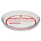 Assadeira De Vidro Canelada 28cm Redonda 1,6 Litros Biona