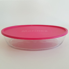 Assadeira De Vidro Oval Com Tampa Marinex 2,4l Travessa Refra