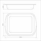 Assadeira Funda Retangular Alumínio Preto 34cm Tramontina