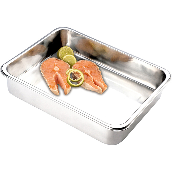 Assadeira Inox Multiuso Sem Tampa 39 X 31 X 7 Cm