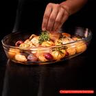 Assadeira Oval Em Vidro Brinox Cheff 26x18x6cm
