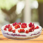 Assadeira Oval Marinex Grande 3,2l Forma De Vidro Com Tampa T