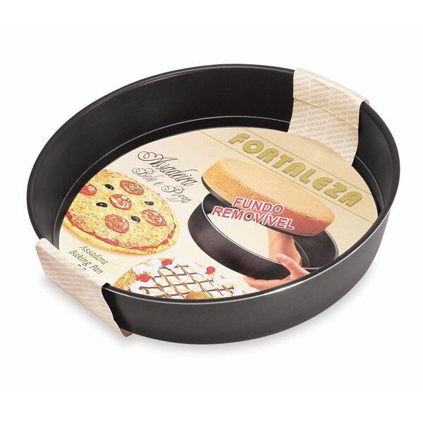 Assadeira Redonda 24cm Com Fundo Removível Black - Fortaleza