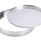 Assadeira Redonda Com Fundo Removível Fortaleza Inox 24 Cm