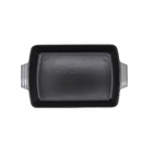 Assadeira Reta De Ferro 33,5 Cm 4 Litros Sauté Cinza Haus 575