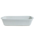 Assadeira Retangular 34x19cm Cerâmica Cazza Branca