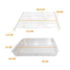 Assadeira Retangular 5,2l Com Grelha Para Carnes Doméstica 39