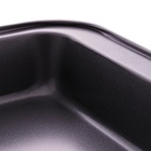 Assadeira Retangular Antiaderente  De Aço Preto