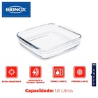 Assadeira Retangular Em Vidro Brinox Cheff 28x20x5cm