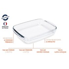 Assadeira Retangular Em Vidro Brinox Cheff 28x20x5cm