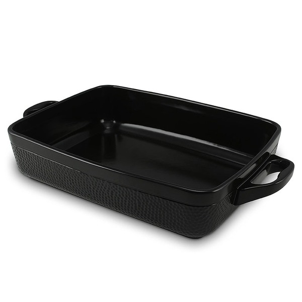 Assadeira Retangular Martelada 3,5 Litros-ceraflame - Preto