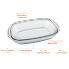 Assadeira Retangular Pequena 1.8l Sempre