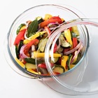 Assadeira Terrina Redonda Com Tampa Vidro 2100ml Vitrizi