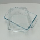 Assadeira Travessa Retangular Home&co Com Tampa Vidro Tempera