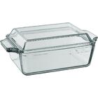 Assadeira Travessa Retangular Home&co Com Tampa Vidro Tempera