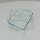 Assadeira Travessa Retangular Home&co Com Tampa Vidro Tempera