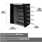 Assador A Gás Natural Saro 5 Espetos Rotativos Chrgn