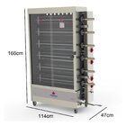 Assador Frango Forno Rotativo Tubular 6 Espetos Garfo Pr-634