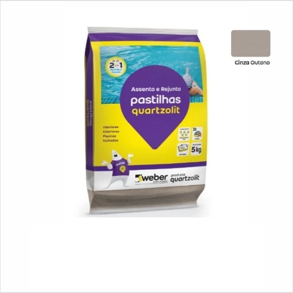 Assenta E Rejunta Pastilhas Piscinas e Fachadas Quartzolit 5k