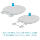 Assento Almofadado 3 Em 1 Com Fechamento Suave E Fácil Remoçã