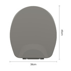 Assento Almofadado Astra Aspen Cinza Taskcz87