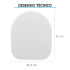 Assento Almofadado Astra Carrara Gelo Tcakge17