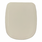 Assento Almofadado para Vaso Sanitário com Fechamento Comum Retangular Bege Sicmol