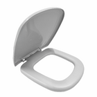 Assento Almofadado para Vaso Sanitário com Fechamento Comum Retangular Cinza Sicmol