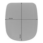 Assento Almofadado para Vaso Sanitário com Fechamento Comum Retangular Cinza Sicmol