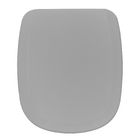 Assento Almofadado para Vaso Sanitário com Fechamento Comum Retangular Cinza Sicmol