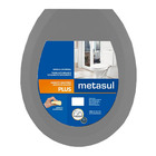 Assento Almofadado Oval Universal Plus Cinza Escuro