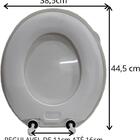 Assento Almofadado Suavit Oval Universal Branco Conv. Pp