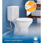 Assento Almofadado Suavit Oval Universal Branco Conv. Pp