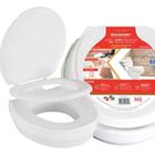 Assento Almofadado Tampa Sanitária Oval Elevado 13,5 Branca P