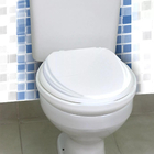 Assento Almofadado Tampa Sanitária Oval Elevado 7,5 Branca Pa