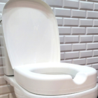 Assento Almofadado Tampa Sanitária Quadra Elevado 7,5 Branca