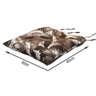 Assento Baixo 40x40cm  Asturias Folhagem Marrom