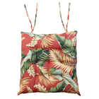 Assento Baixo 40x40cm  Asturias Folhagem Vermelho