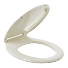 Assento Sanitário Plástico Biscuit Fechamento Comum Fixação Branca Universal
