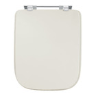 Assento Sanitário Madeira Bone Fechamento Comum Fixação Cromada para Vaso Ideal Standard Tivoli
