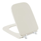 Assento Sanitário Madeira Bone Fechamento Comum Fixação Cromada para Vaso Ideal Standard Tivoli