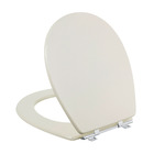 Assento Sanitário Madeira Bone Fechamento Comum Fixação Cromada Universal