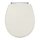 Assento Sanitário Madeira Bone Fechamento Comum Fixação Cromada Universal