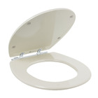 Assento Sanitário Madeira Bone Fechamento Comum Fixação Cromada Universal