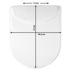 Assento Sanitário Plástico Branco Fechamento Comum Fixação Branca para Vaso Icasa Luna