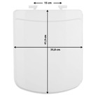 Assento Sanitário Plástico Branco Fechamento Comum Fixação Branca para Vaso Incepa Bali