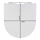 Assento Sanitário Plástico Branco Fechamento Comum Fixação Branca para Vaso Incepa Calypso