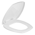 Assento Sanitário Plástico Branco Fechamento Comum Fixação Branca para Vaso Incepa Thema