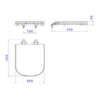 Assento Branco Poliester Slow Close - Deca